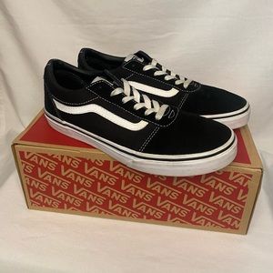 Black Suede Ward Vans Youth 7/Womens 8